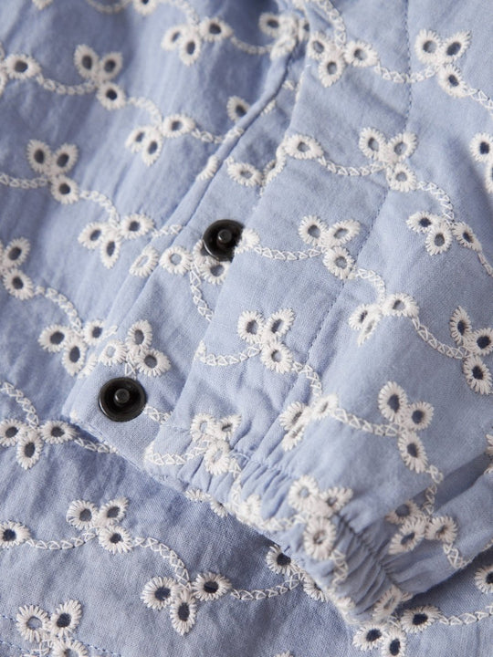 Lil' Atelier Baby TESSIE LOOSE OVERALL - Zen Blue | Torgunns Barneklær AS