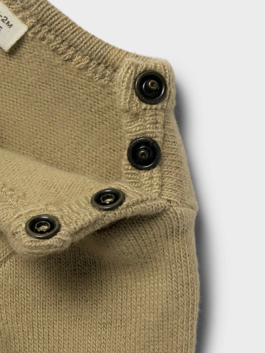 Lil' Atelier Baby THORO HIM LS SLIM BODY - Petrified Oak | Torgunns Barneklær AS