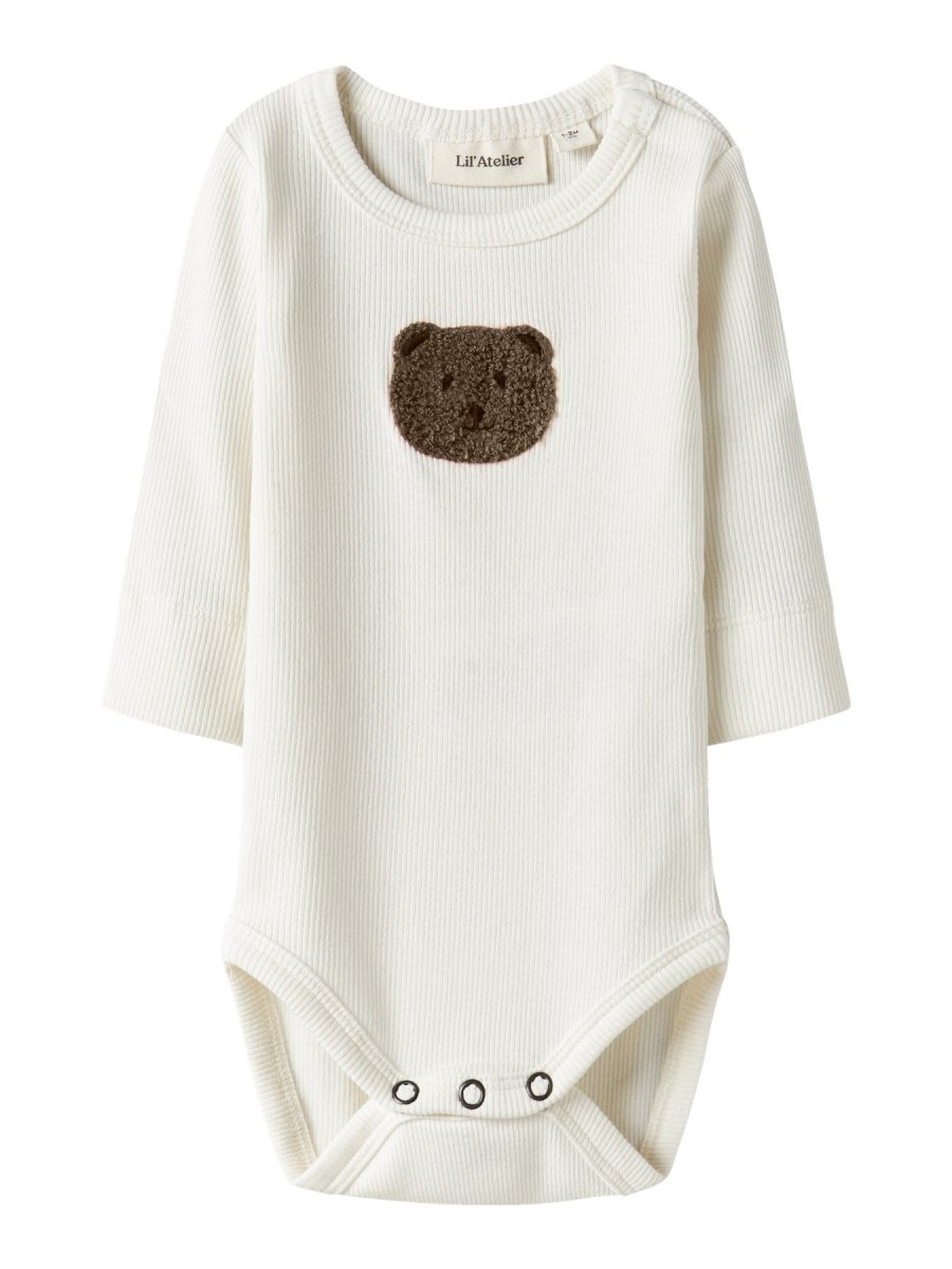 Lil' Atelier Baby TONTO LS SLIM BODY - Coconut Milk | Torgunns Barneklær AS