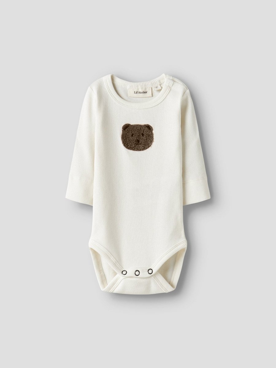 Lil' Atelier Baby TONTO LS SLIM BODY - Coconut Milk | Torgunns Barneklær AS