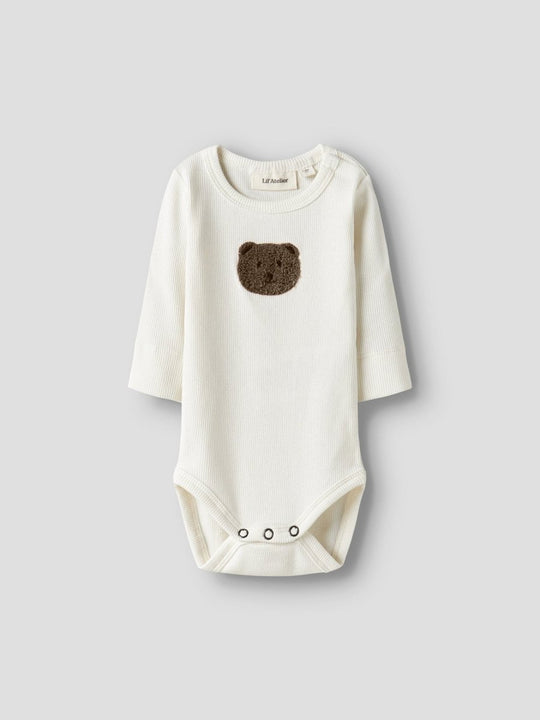 Lil' Atelier Baby TONTO LS SLIM BODY - Coconut Milk | Torgunns Barneklær AS