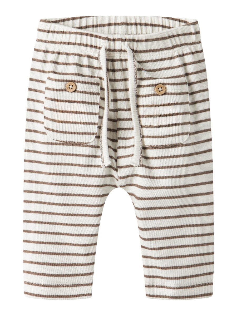 Lil' Atelier Baby TONTO TOR LOOSE PANT - Coconut Milk | Torgunns Barneklær AS