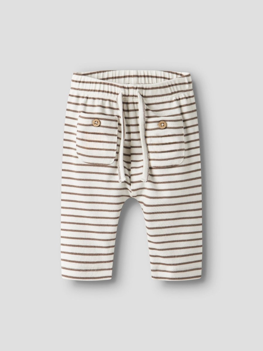 Lil' Atelier Baby TONTO TOR LOOSE PANT - Coconut Milk | Torgunns Barneklær AS