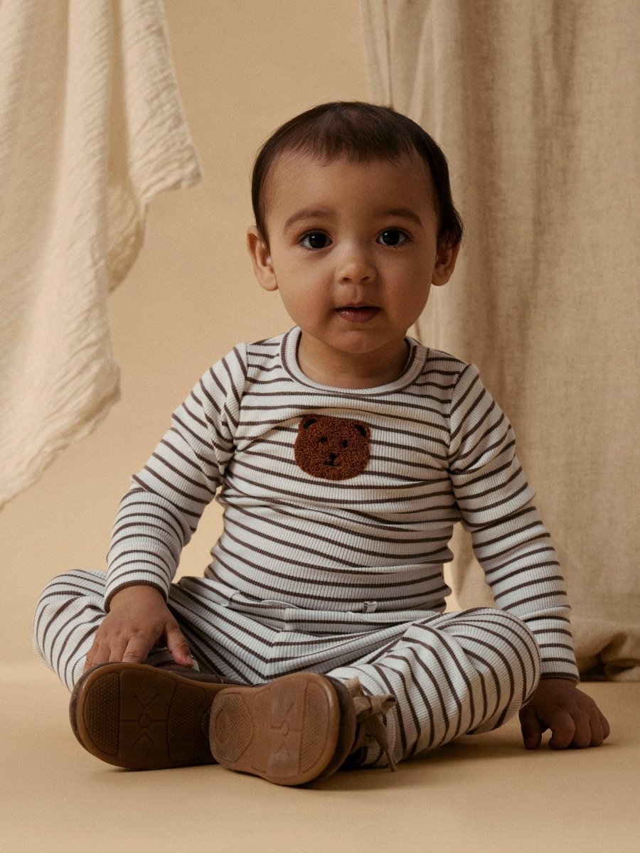 Lil' Atelier Baby TONTO TOR LS SLIM BODY - Coconut Milk | Torgunns Barneklær AS