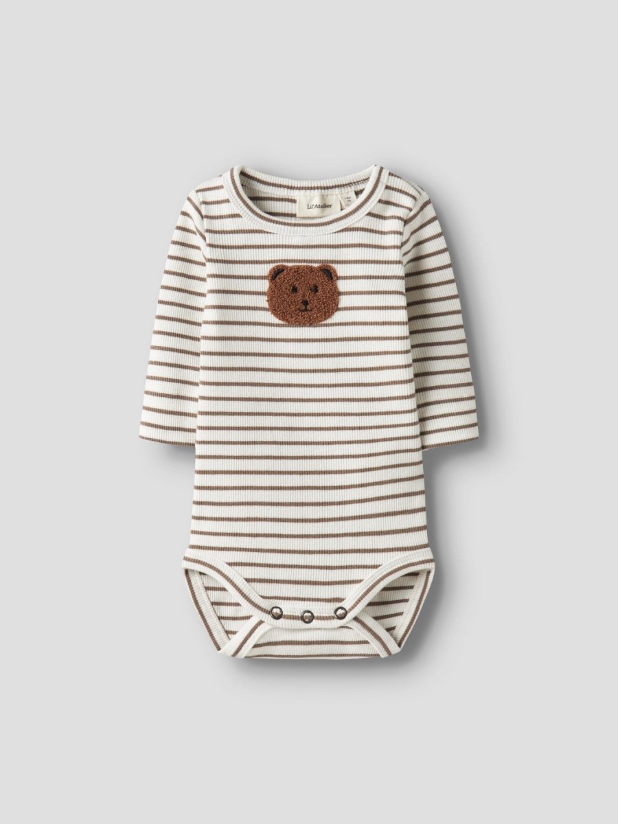 Lil' Atelier Baby TONTO TOR LS SLIM BODY - Coconut Milk | Torgunns Barneklær AS