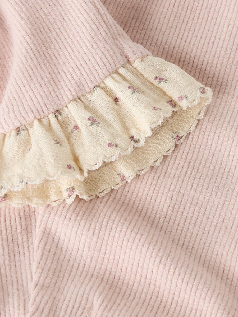 Lil' Atelier Baby TRINE SLIM LEGGING - Peach Whip | Torgunns Barneklær AS