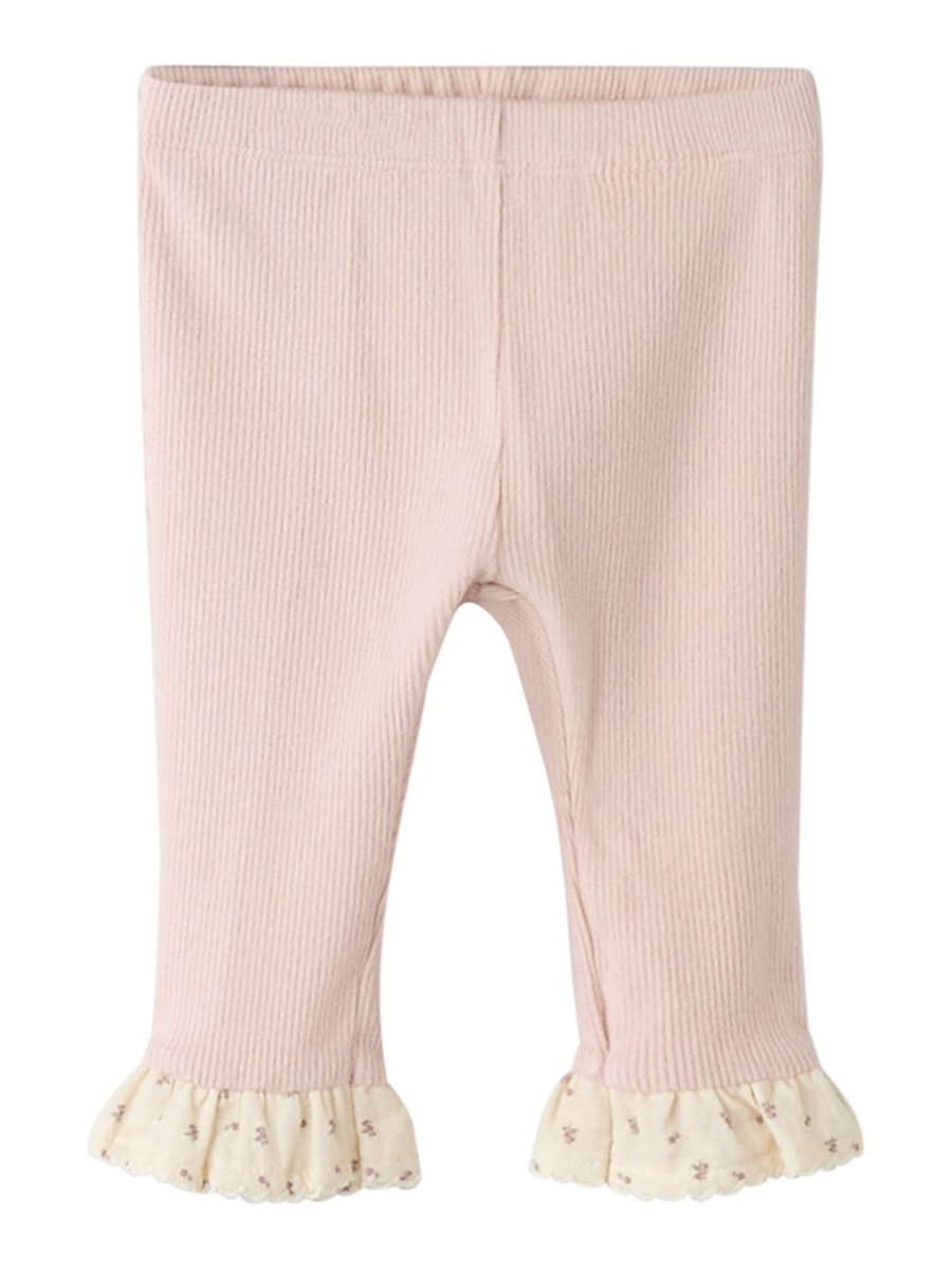 Lil' Atelier Baby TRINE SLIM LEGGING - Peach Whip | Torgunns Barneklær AS
