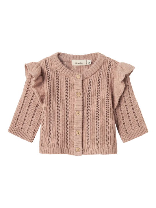 Lil' Atelier Baby WOOL NOMO LS KNIT CARDIGAN - Roebuck | Torgunns Barneklær AS