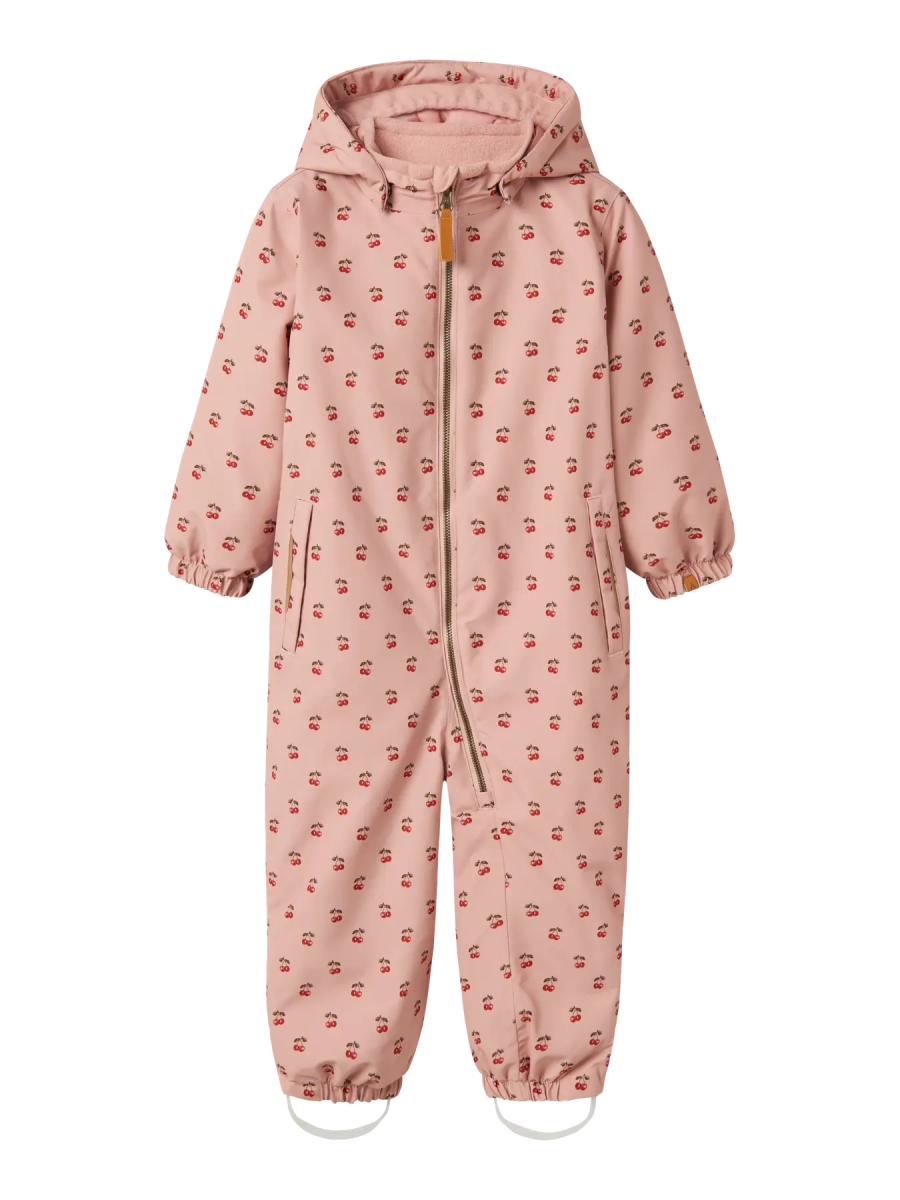 Lil' Atelier LASNOW10 vinterdress – Misty Rose | Cherry | Torgunns Barneklær AS