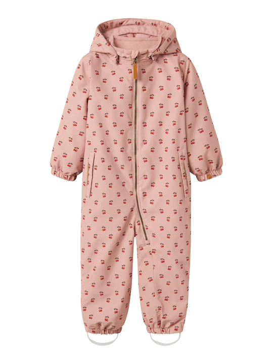 Lil' Atelier LASNOW10 vinterdress – Misty Rose | Cherry | Torgunns Barneklær AS