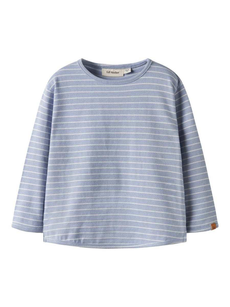 Lil' Atelier Mini BAJA LS LOOSE TOP - Zen Blue | Torgunns Barneklær AS