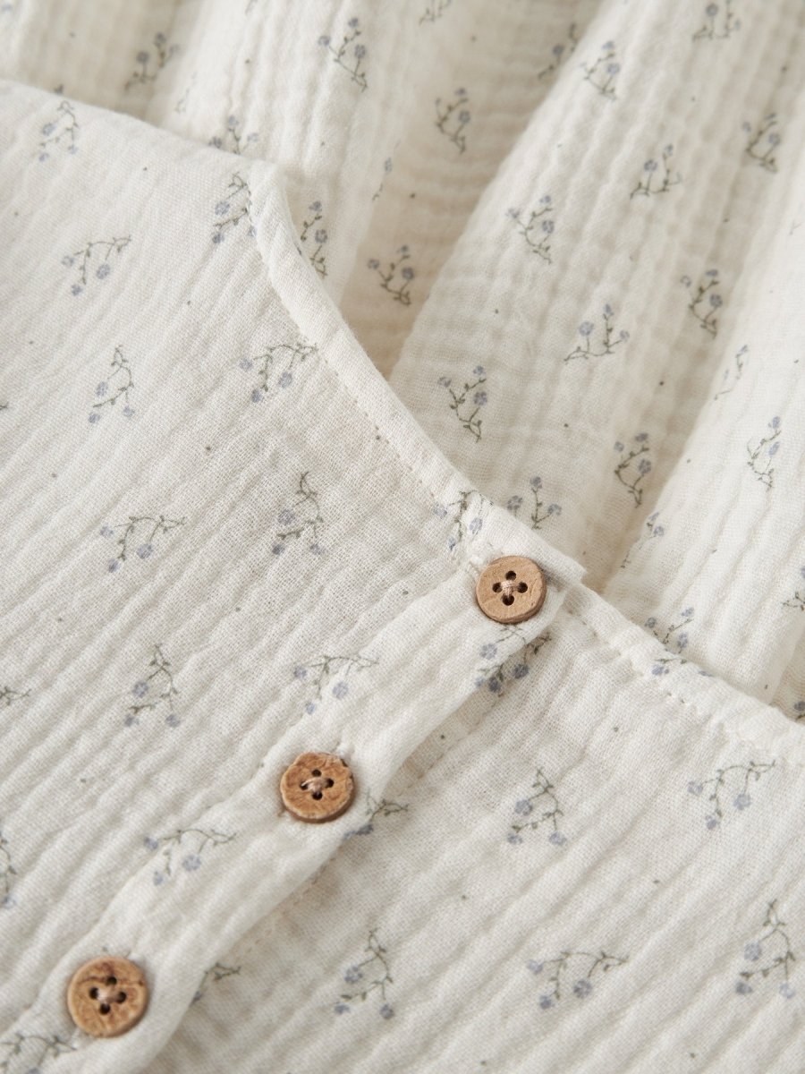 Lil' Atelier Mini BALIA Luftig Kjole - Coconut Milk | Torgunns Barneklær AS