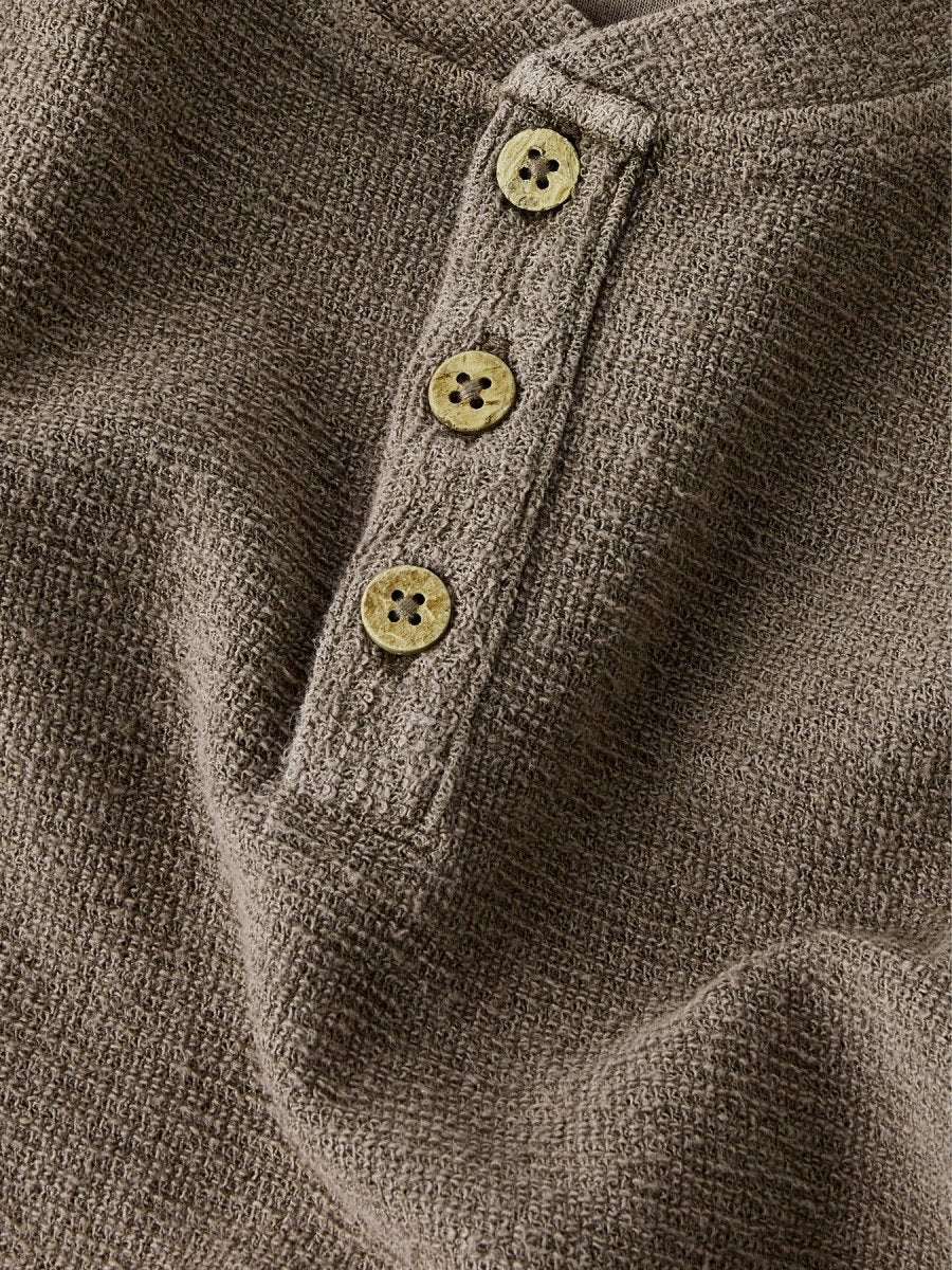 Lil' Atelier Mini BANJO LS LOOSE SWEAT - Shitake | Torgunns Barneklær AS