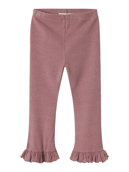 Lil' Atelier Mini DARLA BOOTCUT LEGGING - Nostalgia Rose | Torgunns Barneklær AS