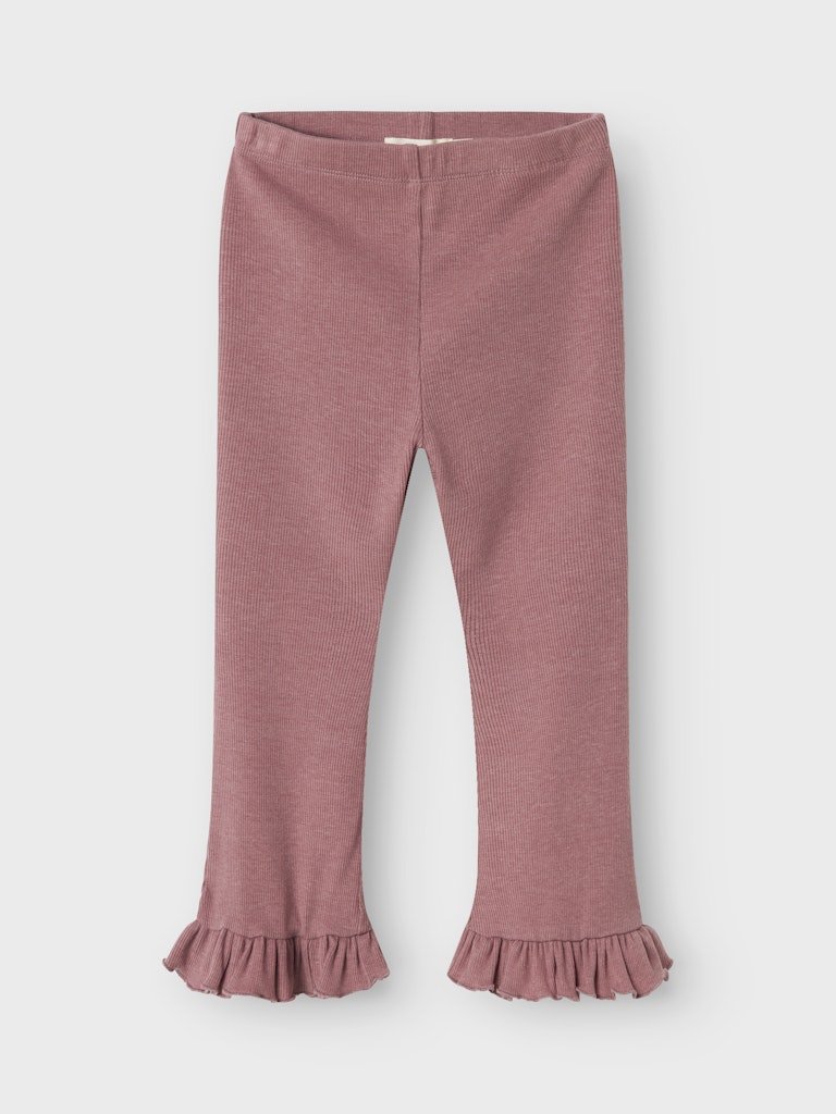 Lil' Atelier Mini DARLA BOOTCUT LEGGING - Nostalgia Rose | Torgunns Barneklær AS