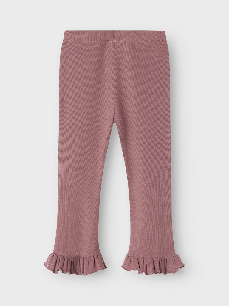 Lil' Atelier Mini DARLA BOOTCUT LEGGING - Nostalgia Rose | Torgunns Barneklær AS