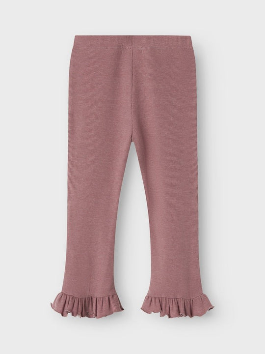 Lil' Atelier Mini DARLA BOOTCUT LEGGING - Nostalgia Rose | Torgunns Barneklær AS