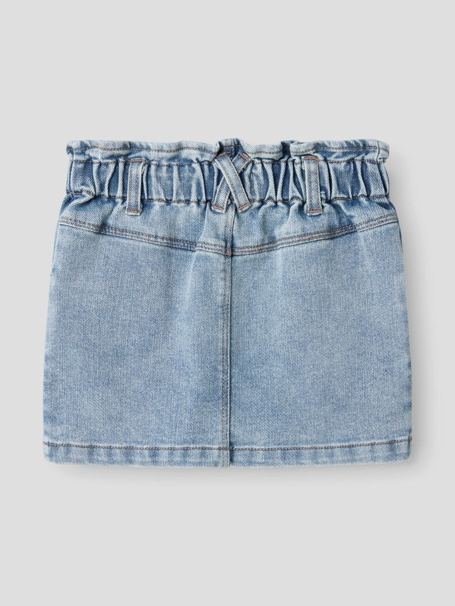 Lil' Atelier Mini DARLEE Denimskjørt - Medium Blue Denim | Torgunns Barneklær AS