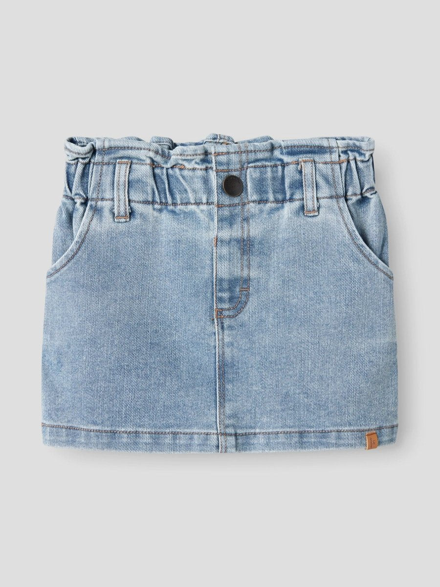 Lil' Atelier Mini DARLEE Denimskjørt - Medium Blue Denim | Torgunns Barneklær AS