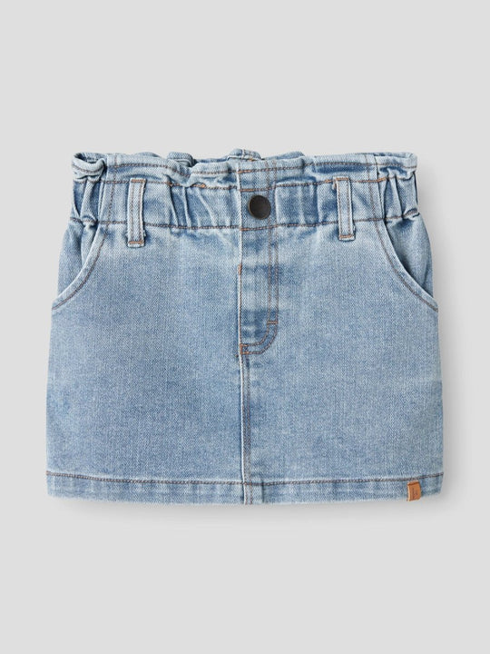 Lil' Atelier Mini DARLEE Denimskjørt - Medium Blue Denim | Torgunns Barneklær AS