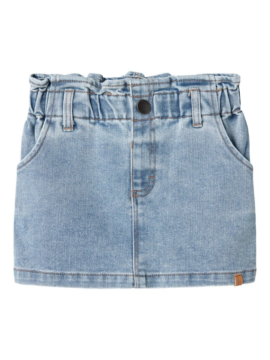 Lil' Atelier Mini DARLEE Denimskjørt - Medium Blue Denim | Torgunns Barneklær AS