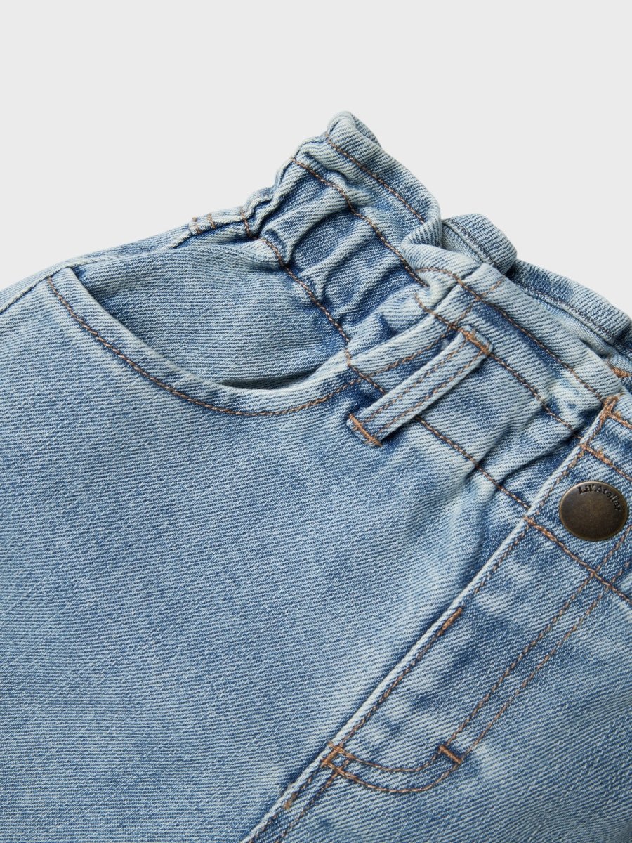 Lil' Atelier Mini DARLEE LOOSE JEANS - Medium Blue Denim | Torgunns Barneklær AS