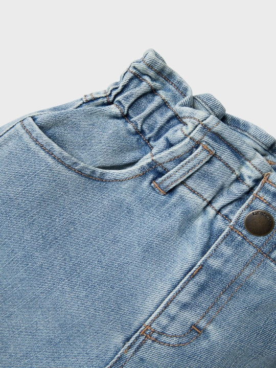 Lil' Atelier Mini DARLEE LOOSE JEANS - Medium Blue Denim | Torgunns Barneklær AS