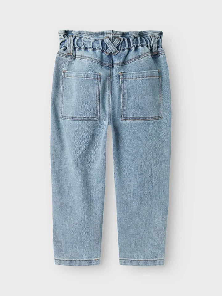 Barnes jeans med elastisk liv og lommer, myk denim for gutter og jenter