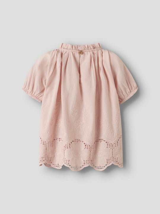 Lil' Atelier Mini DAYNA SS LOOSE SHIRT - Peach Whip | Torgunns Barneklær AS