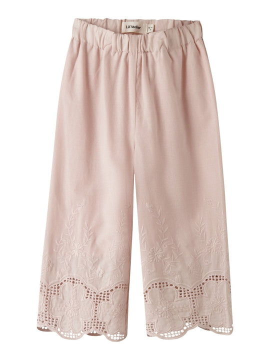 Lil' Atelier Mini DAYNA WIDE ANCLE PANT - Peach Whip | Torgunns Barneklær AS