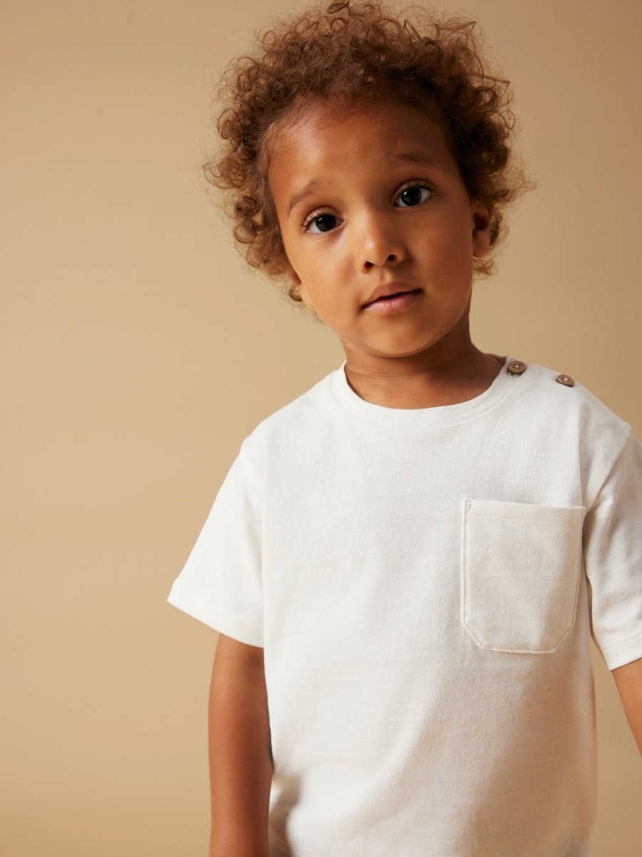 Lil' Atelier Mini DOLAN Loose T - skjorte - Coconut Milk | Torgunns Barneklær AS