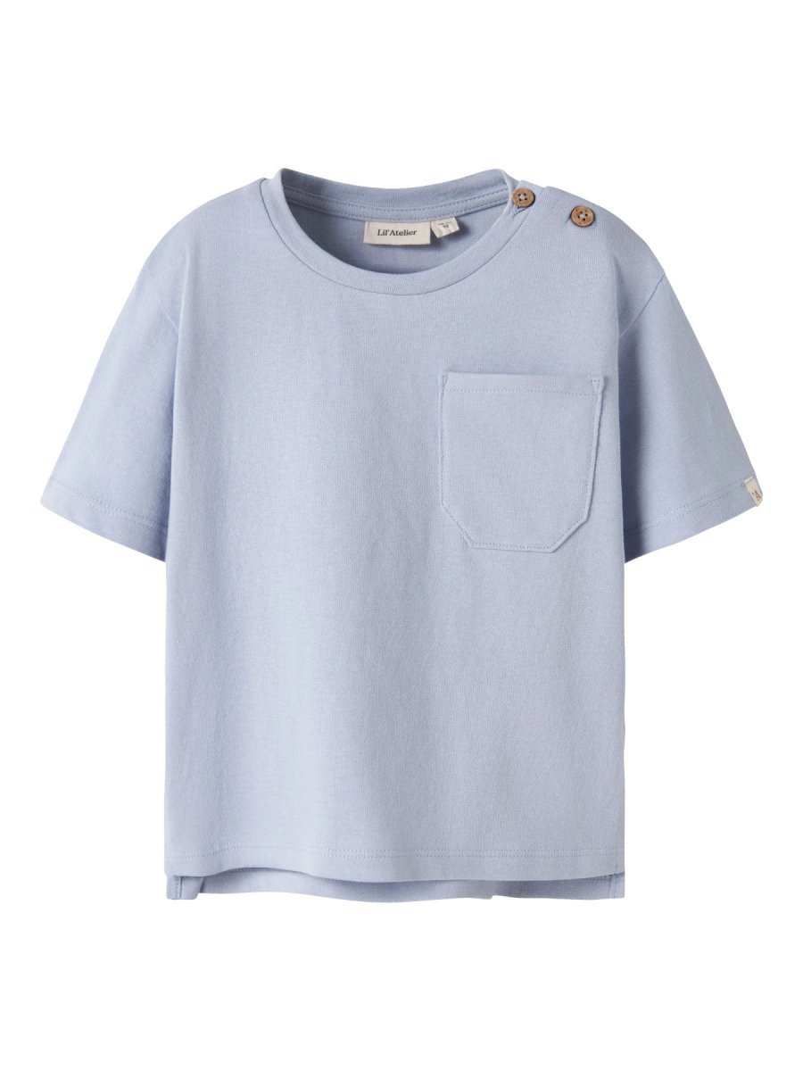 Lil' Atelier Mini DOLAN Loose T - skjorte - Zen Blue | Torgunns Barneklær AS