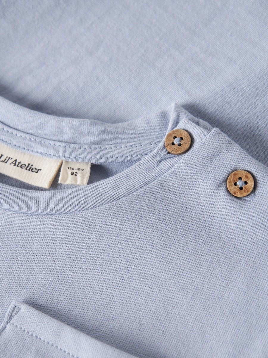 Lil' Atelier Mini DOLAN Loose T - skjorte - Zen Blue | Torgunns Barneklær AS