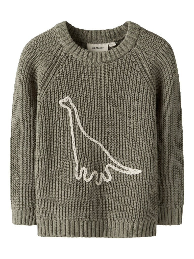 Lil' Atelier Mini EMLEN EMB KNIT - Overland Trek | Torgunns Barneklær AS