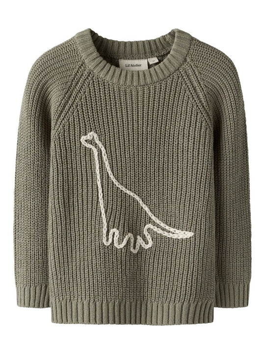 Lil' Atelier Mini EMLEN EMB KNIT - Overland Trek | Torgunns Barneklær AS