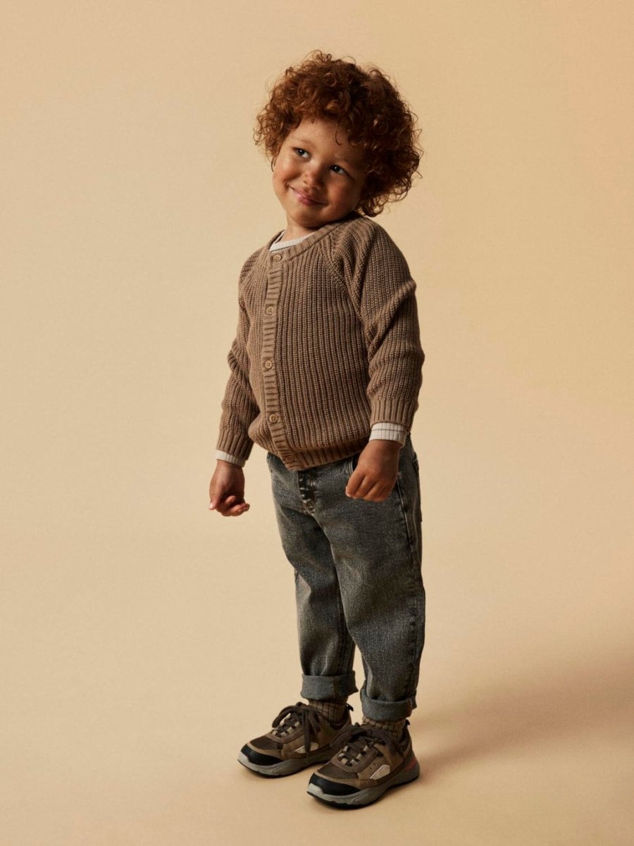Lil' Atelier MINI EMLEN LIN LS KNIT NOOS - Sepia Tint | Torgunns Barneklær AS