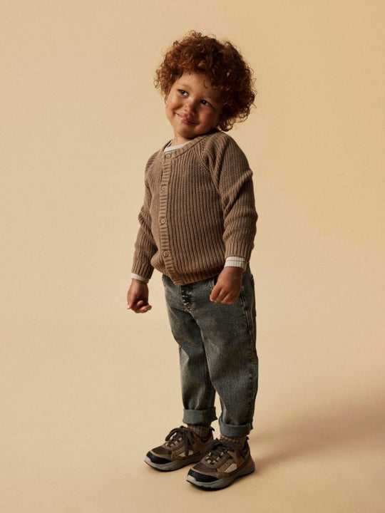 Lil' Atelier MINI EMLEN LIN LS KNIT NOOS - Sepia Tint | Torgunns Barneklær AS