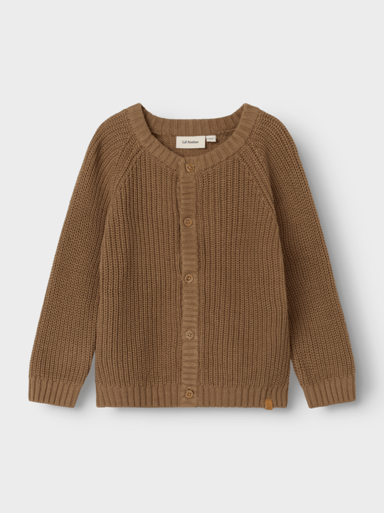 Lil' Atelier MINI EMLEN LIN LS KNIT NOOS - Sepia Tint | Torgunns Barneklær AS
