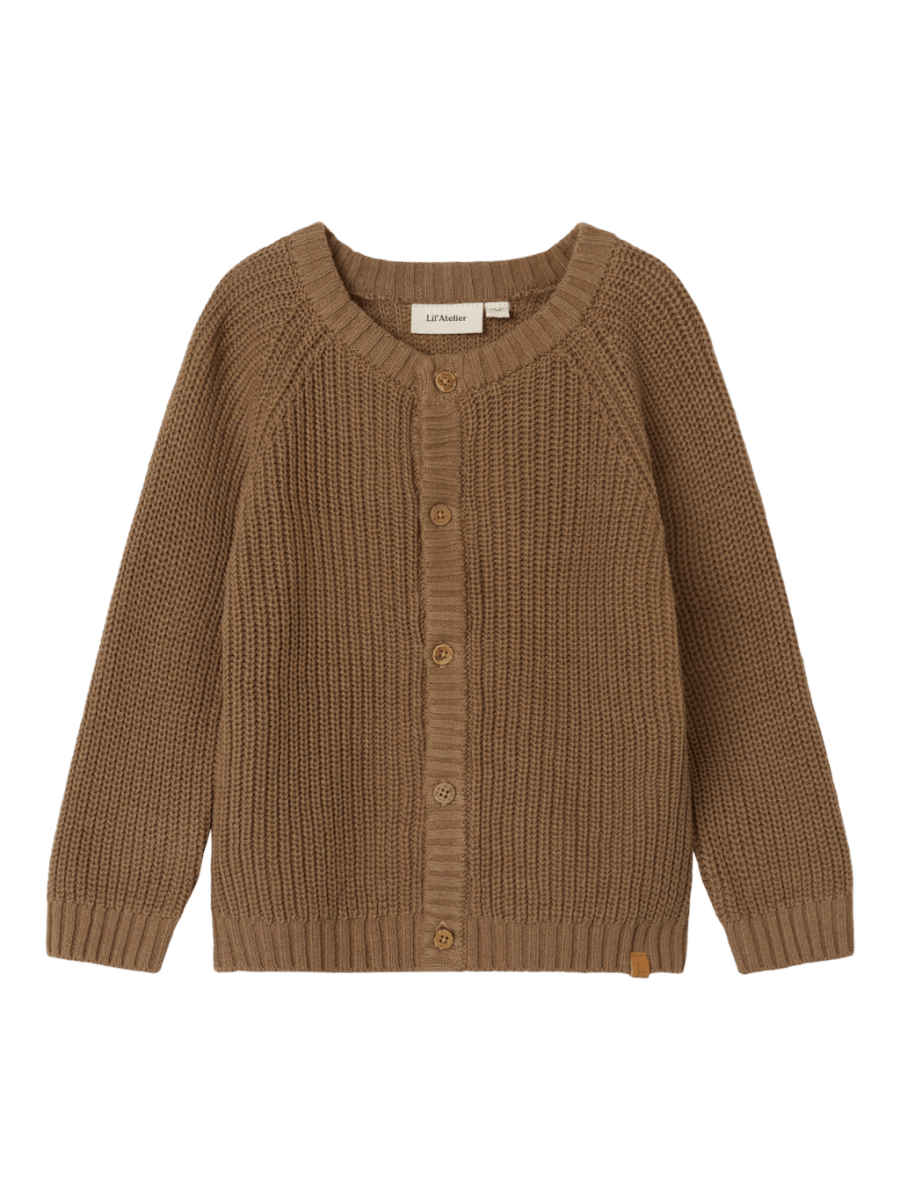 Lil' Atelier MINI EMLEN LIN LS KNIT NOOS - Sepia Tint | Torgunns Barneklær AS
