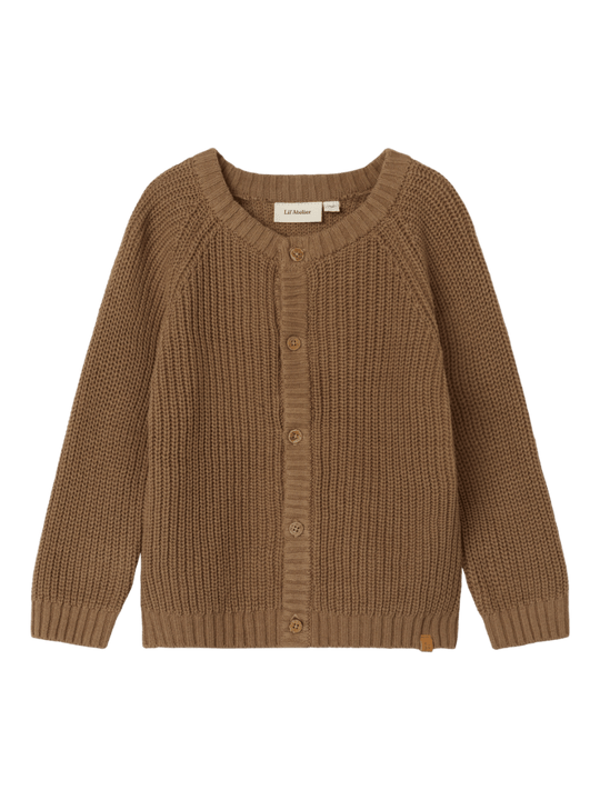 Lil' Atelier MINI EMLEN LIN LS KNIT NOOS - Sepia Tint | Torgunns Barneklær AS