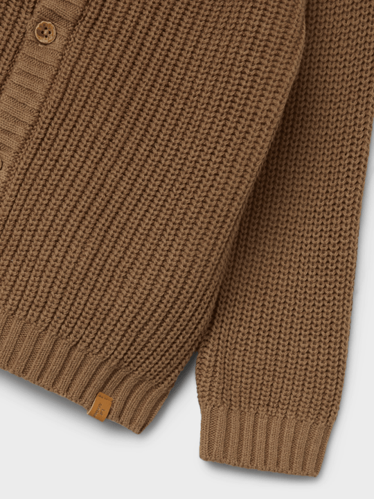 Lil' Atelier MINI EMLEN LIN LS KNIT NOOS - Sepia Tint | Torgunns Barneklær AS