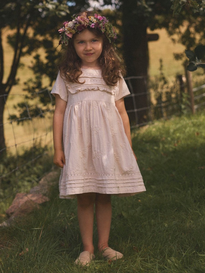 Lil Atelier Mini FERONIA LOOSE kjole - Pumice Stone | Torgunns Barneklær AS