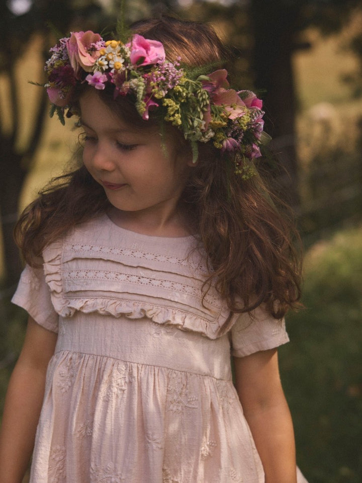 Lil Atelier Mini FERONIA LOOSE kjole - Pumice Stone | Torgunns Barneklær AS