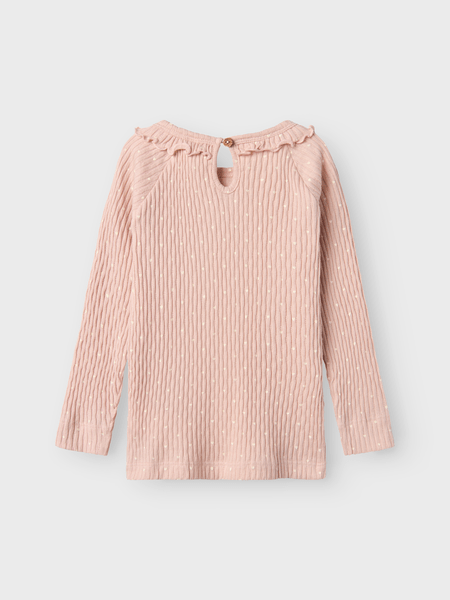 Lil' Atelier Mini FIDUCIA LS SLIM TOP - Peach Whip | Torgunns Barneklær AS