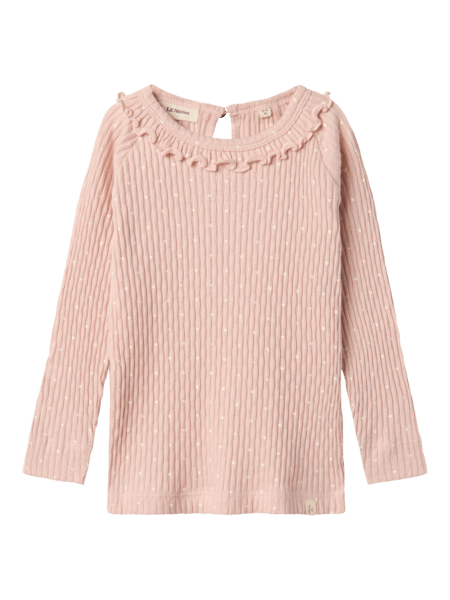 Lil' Atelier Mini FIDUCIA LS SLIM TOP - Peach Whip | Torgunns Barneklær AS