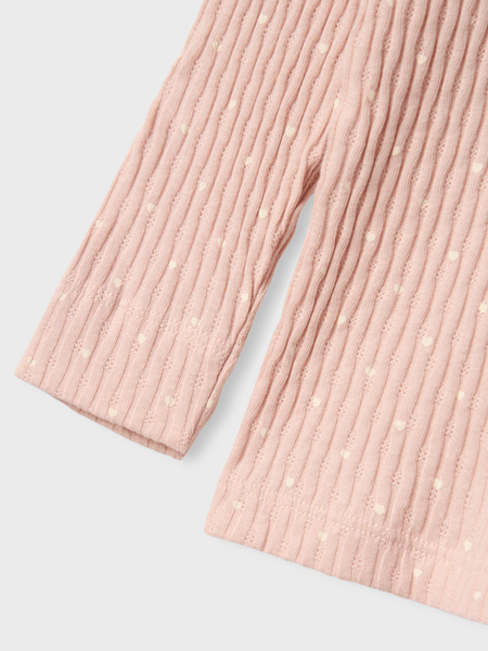 Lil' Atelier Mini FIDUCIA LS SLIM TOP - Peach Whip | Torgunns Barneklær AS