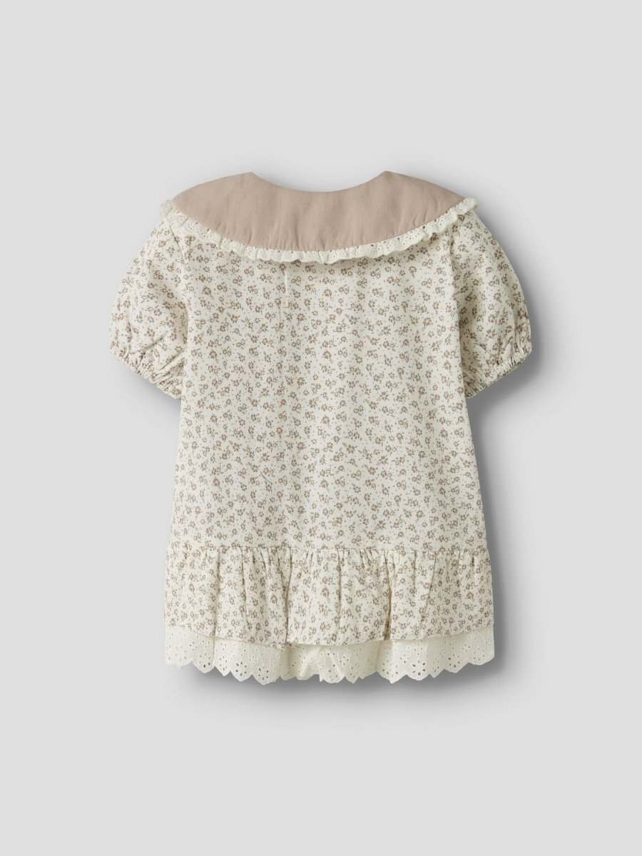 Lil' Atelier Mini FJOLA SS LOOSE SHIRT - Coconut Milk | Torgunns Barneklær AS
