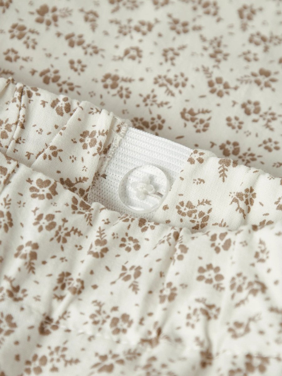 Lil' Atelier Mini FJOLA WIDE ANCLE PANT - Coconut Milk | Torgunns Barneklær AS