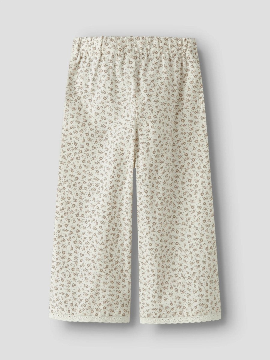 Lil' Atelier Mini FJOLA WIDE ANCLE PANT - Coconut Milk | Torgunns Barneklær AS