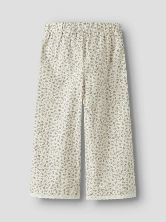 Lil' Atelier Mini FJOLA WIDE ANCLE PANT - Coconut Milk | Torgunns Barneklær AS